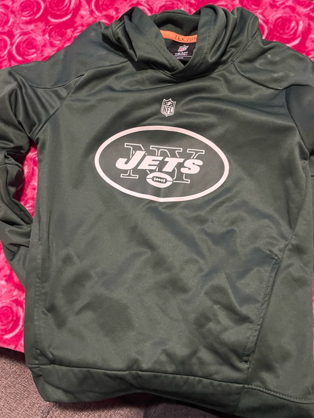 NFL Kids Green New York Jets Puffer Hoodie